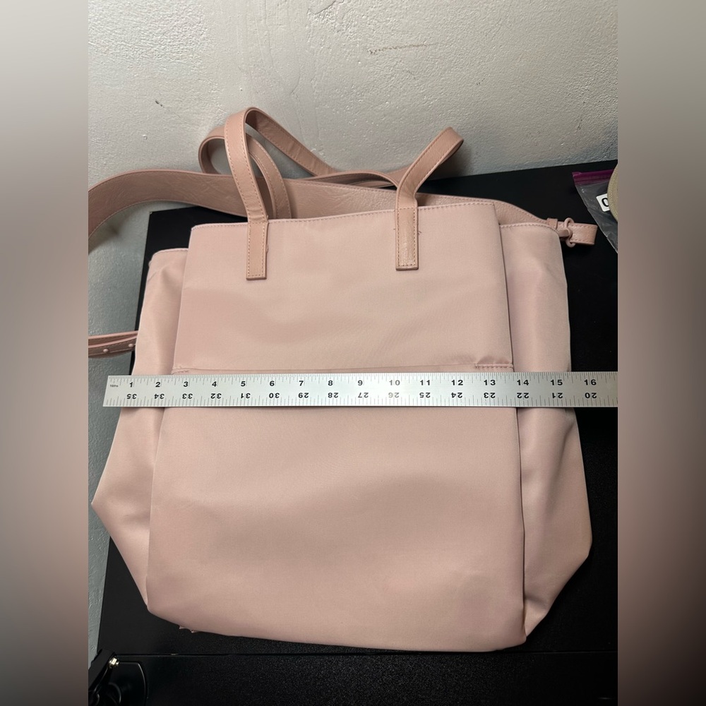BEIS Blush Pink Tote Bag with Detachable Strap